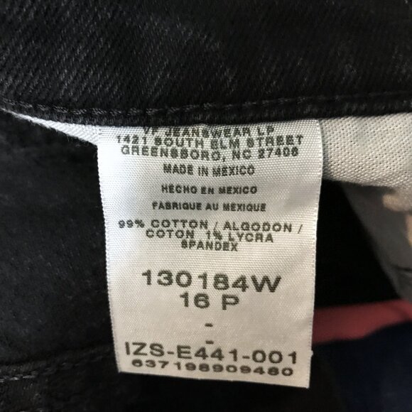 Lee Riders Straight Leg Jeans Black 16P - Picture 6 of 6